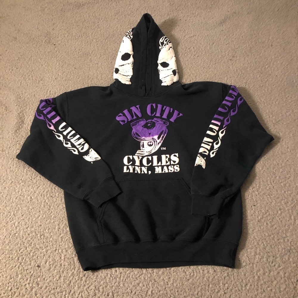 🔥🔥Sun City Y2K Hoodie Black